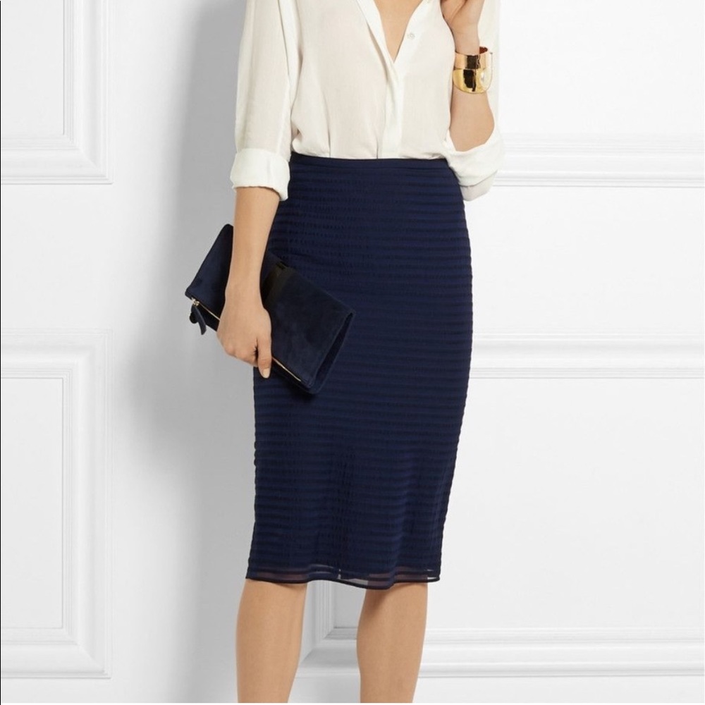 NWT Burberry Midi Pencil Skirt